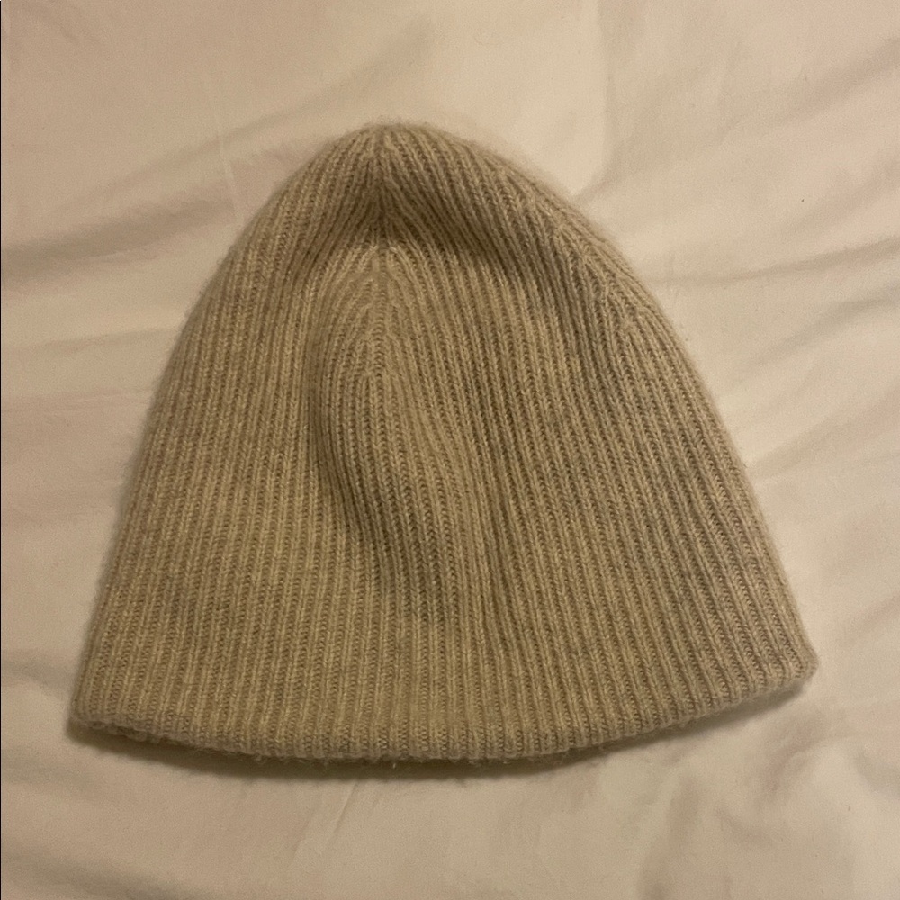 Cashmere Cozy Ribbed Knit Beanie